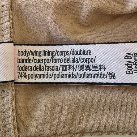 Victorias Secret Nude Lined Demi Bra Beige 38DDD Wireless Lightly Padded - Picture 10 of 14